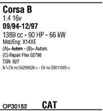 WALKER OP30152 Exhaust System